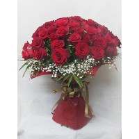 Букет с 51 бр. червени рози Букет с 51 бр. червени рози