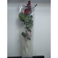 1 бр. роза в прозрачна чантичка 1 бр. роза в прозрачна чантичка