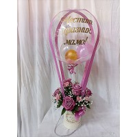 Празнична кутия с рози. Празнична кутия с рози.